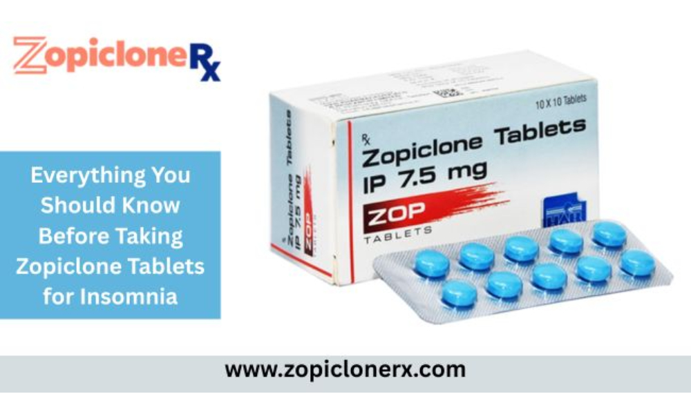 Everything You Should Know Before Taking Zopiclone Tablets for Insomnia